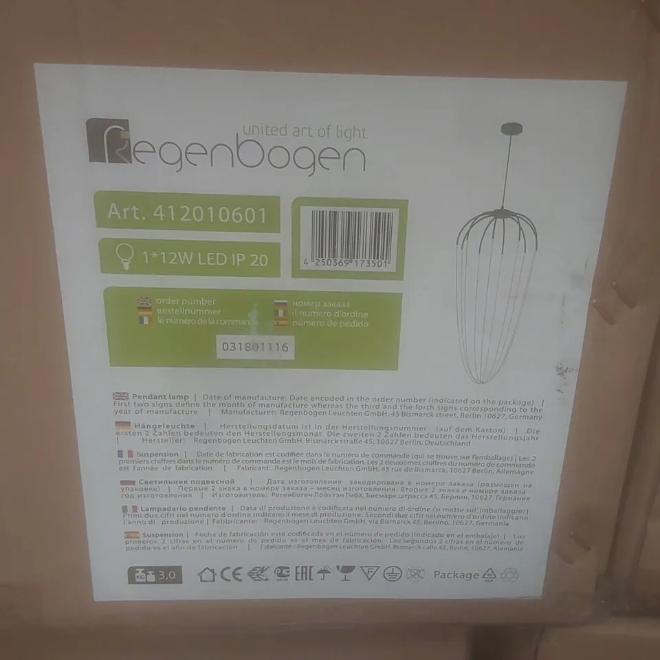 BRAND NEW BOXED REGEN BOGEN CEILING PENDANT 