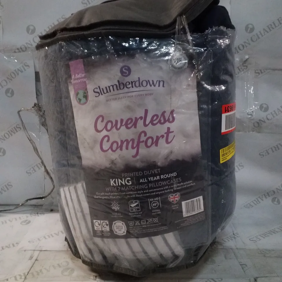 COVERLESS COVERLET COMFORTER DUVET TOG 10.5 MATCHING PILLOWCASES 