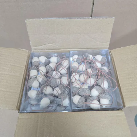 LOT OF APPROXIMATELY 12 SETS OF GISELA GRAHAM ACORN HANGING TREE DECORATIONS