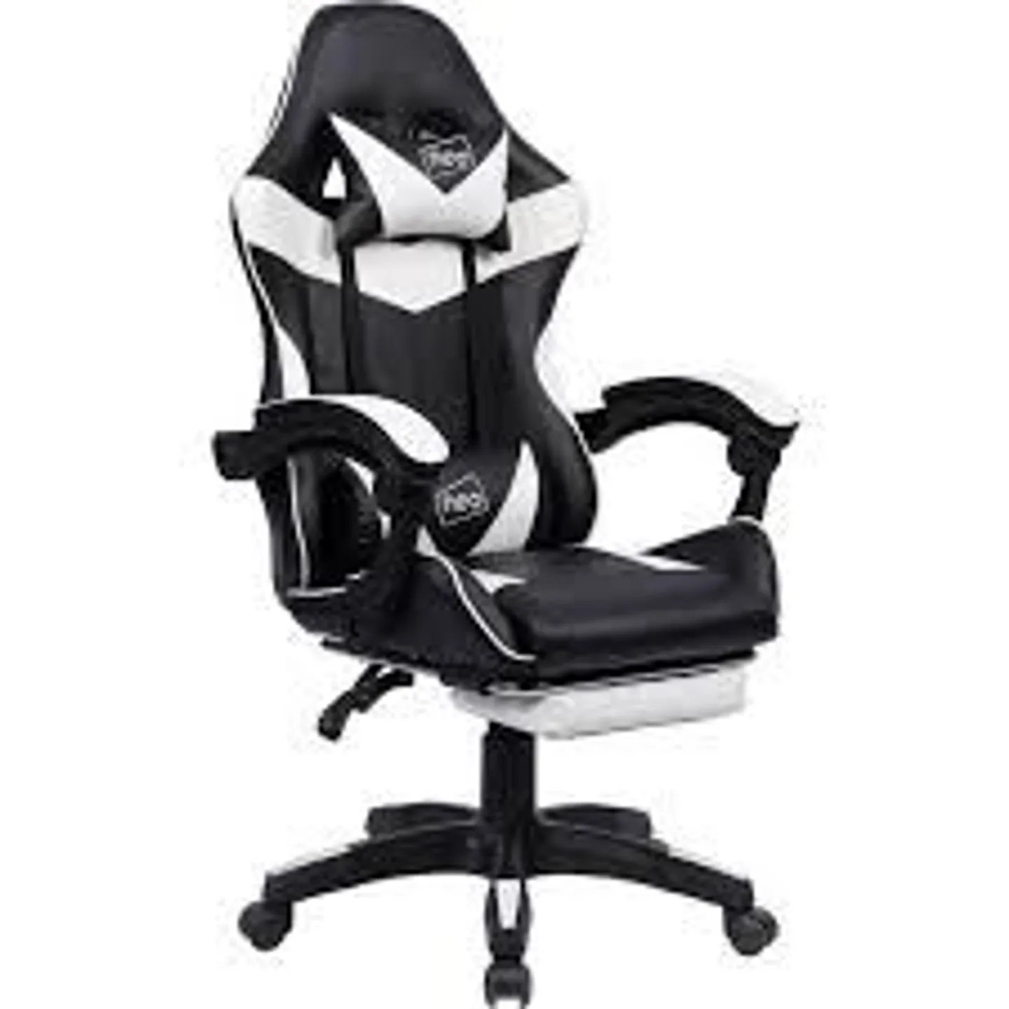 BOXED SIT BETTER WORK HARDER GAMING LOUNGER GAMING CHAIR IN WHITE (1 BOX)