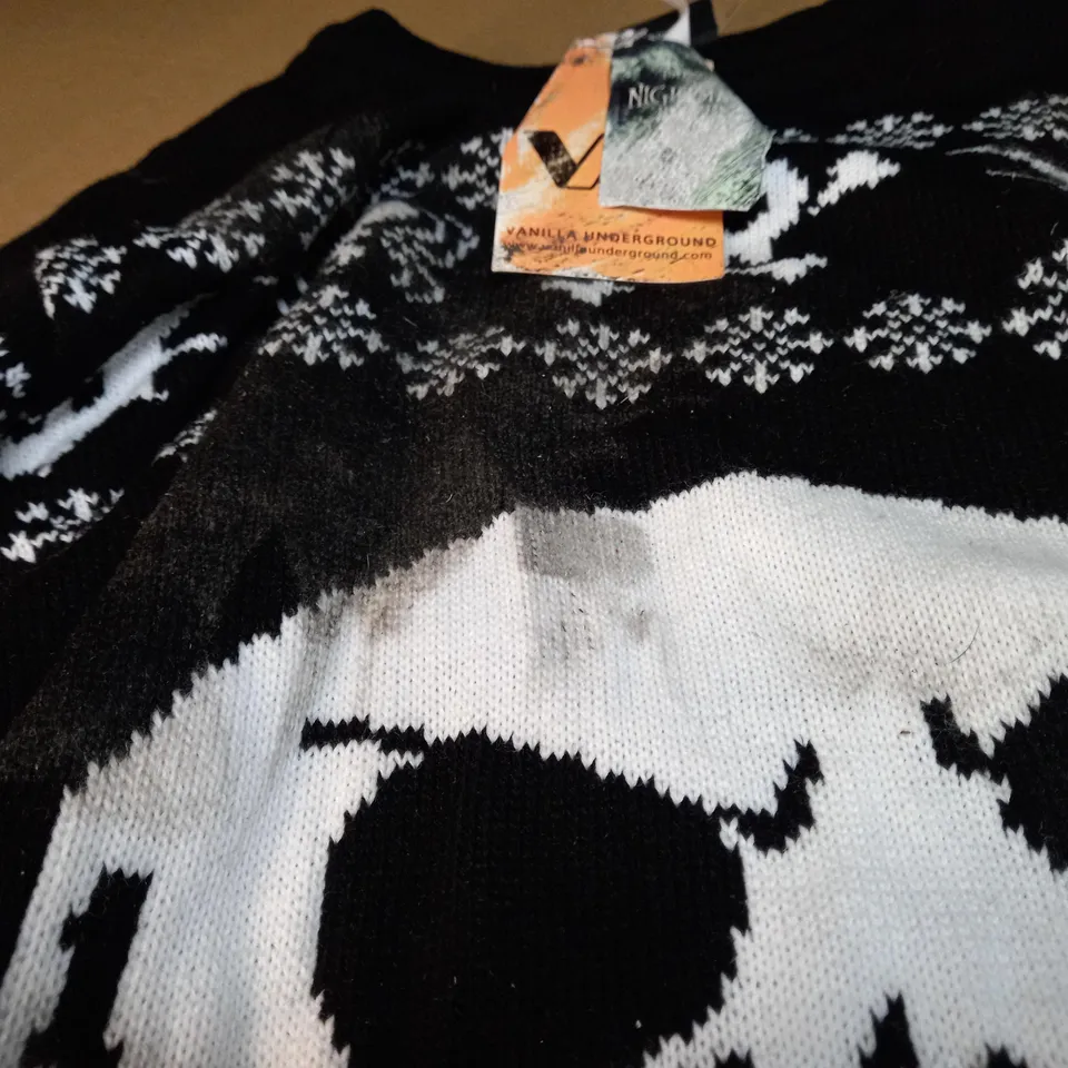 DISNEY THE NIGHTMARE BEFORE CHRISTMAS JUMPER IN BLACK - L