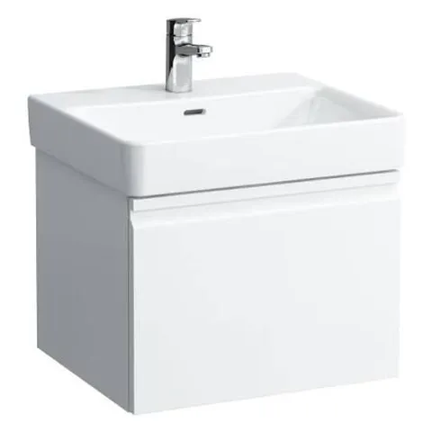 BOXED LAUFEN PRO S VANITY UNIT BASE 570 (W) X 450 (D) X 390 (H)MM. WITH DRAWER AND INTERIOR DRAWER