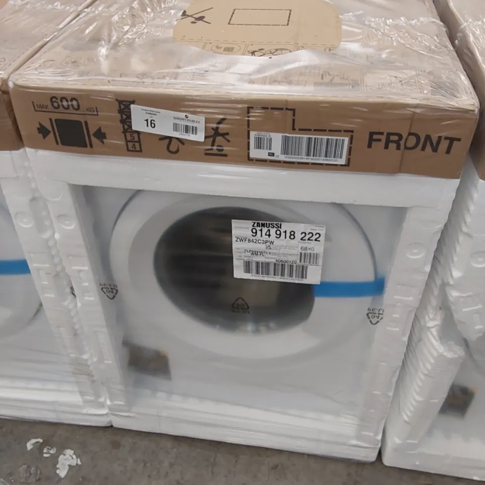 ZANUSSI ZWF842C3PW WASHING MACHINE, 8KG, 1400 SPIN, WHITE, C RATED