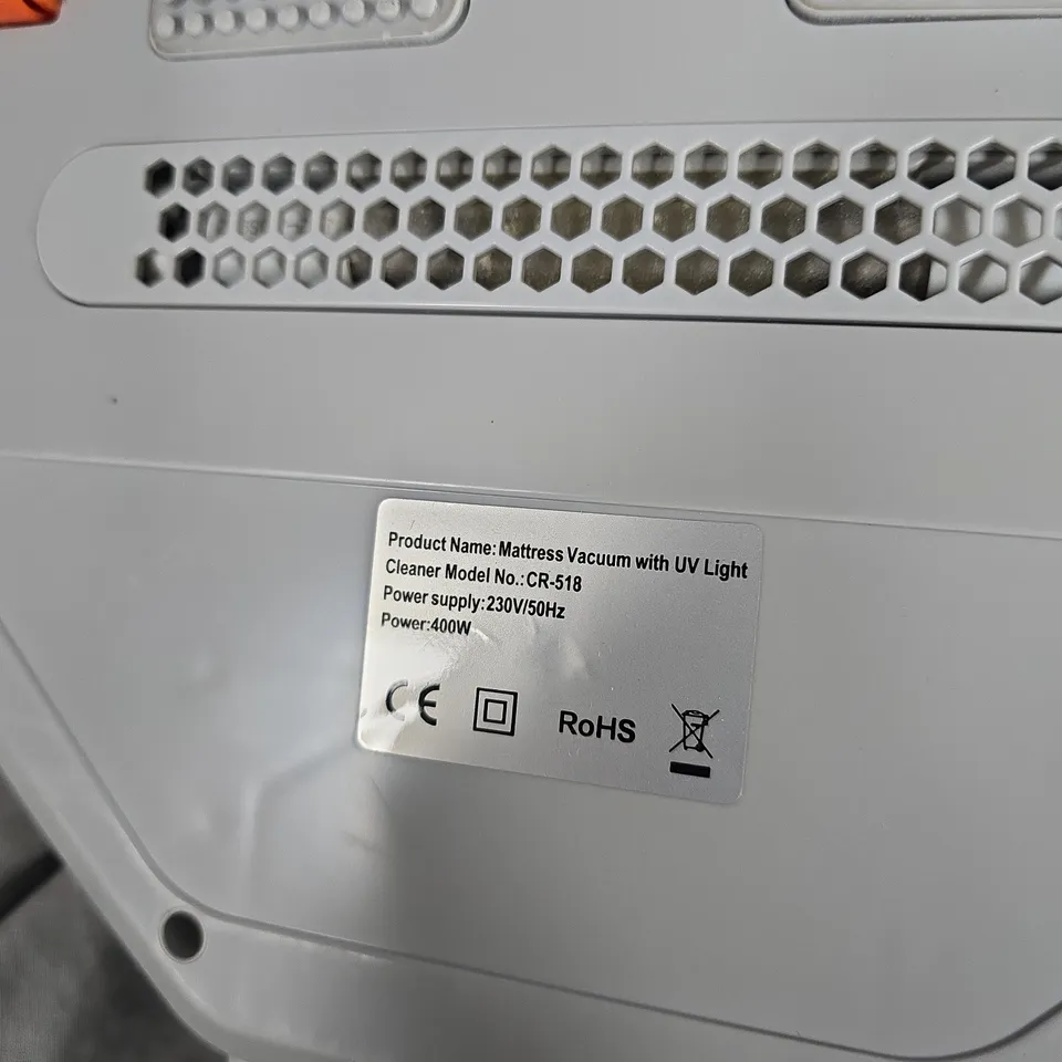 BOXED MATTRESS VACUUM WITH UV LIGHT CLEANER – MODEL CR-518