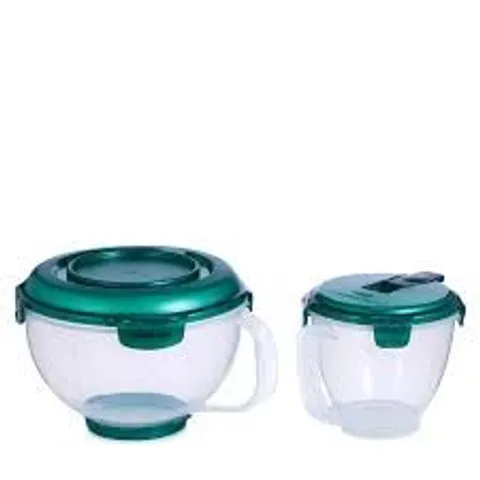 LOCK N LOCK TWO PIECE MEASURING CUPS WITH HANDLES