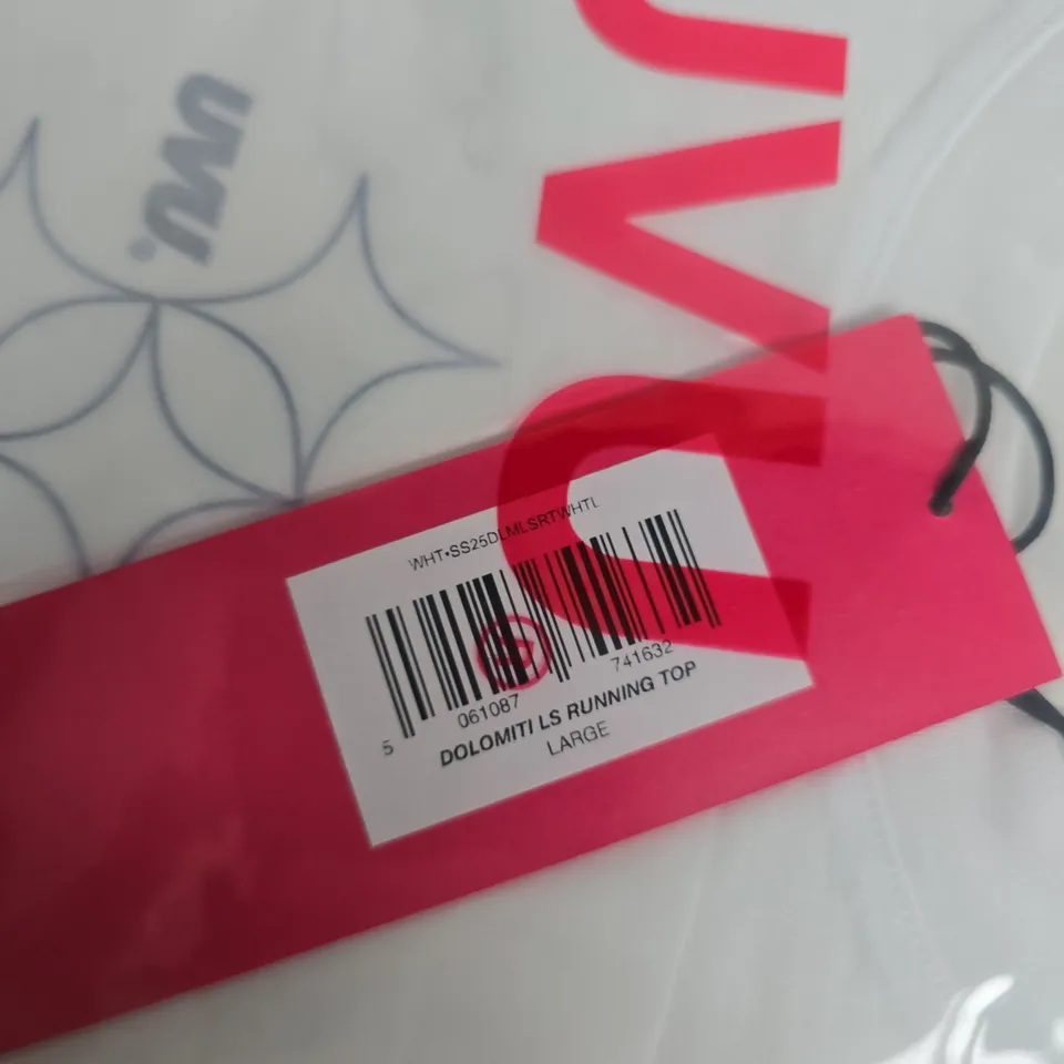 SEALED UVU DOLOMITI LS RUNNING TOP – WHITE, LARGE