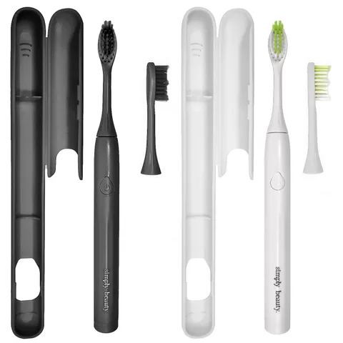 SIMPLY BEAUTY SIMPLY SMILE SONIC TOOTHBRUSH DUO WITH 4 BRUSH HEADS