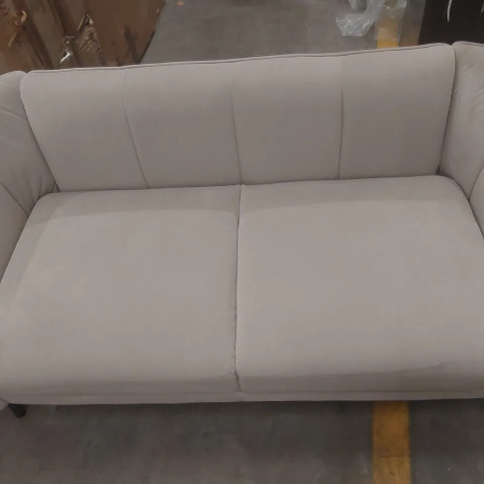 QUALITY DESIGNER VELVET UPHOLSTERED 2-SEATER SOFA