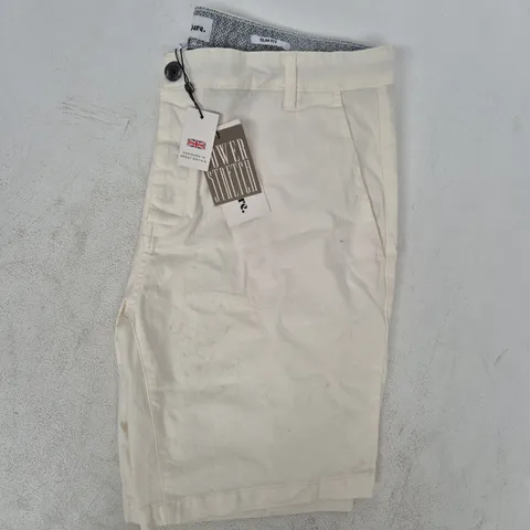 THREADBARE MEN'S CONTA SHORTS IN WHITE SIZE 36
