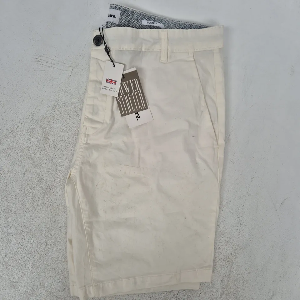 THREADBARE MEN'S CONTA SHORTS IN WHITE SIZE 36