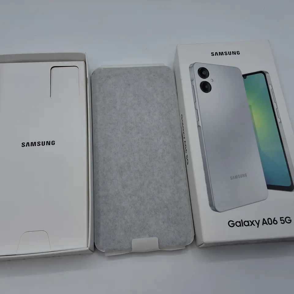 BOXED SAMSUNG A06 5G 4GB/128GB IN LIGHT GREY - SM-A066B