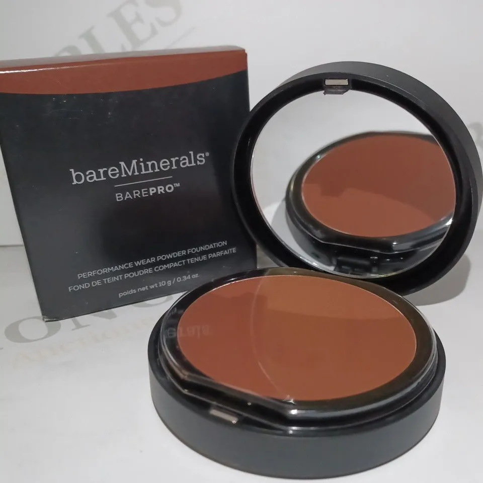 LOT OF 2 BAREMINERALS BAREPRO PERFORMANCE WEAR PRESSED POWDER FOUNDATION - MOCHA