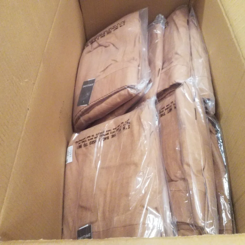 BOX CONTAINING APPROXIMATELY 20X BRAND NEW JD WILLIAM'S LINEN WIDE LEG - COLOUR TOBACCO - SIZE 30