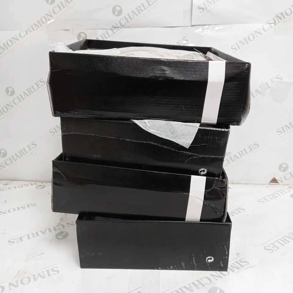 4 PAIRS OF MILAYA PLATFORM HEELS IN BEIGE VARIOUS SIZES TO INCLUDE SIZES 35, 38, 40 