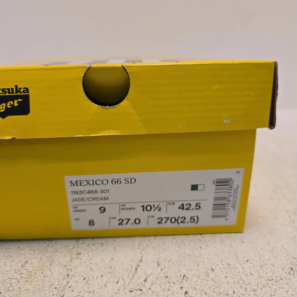 ONITSUKA TIGER MEXICO 66 SD SNEAKERS – GREEN METALLIC, UK 8 (US 9)