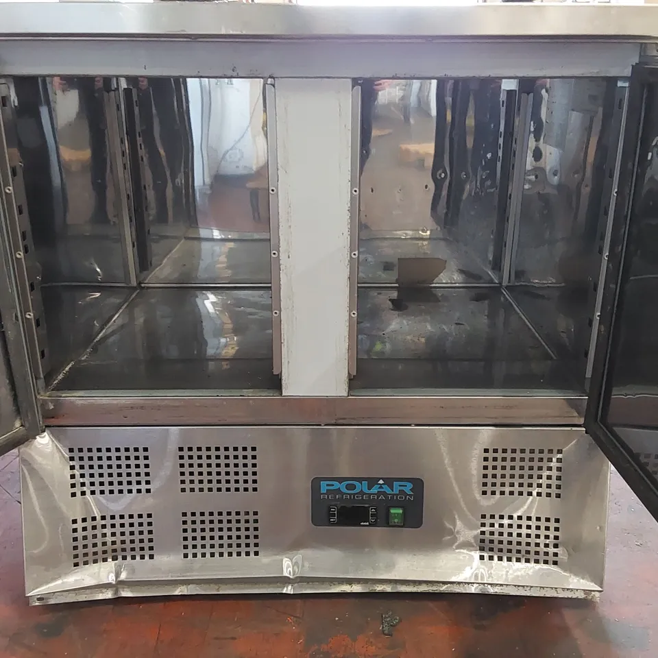 POLAR U636 G-SERIES DOUBLE DOOR COUNTER FRIDGE 240LTR