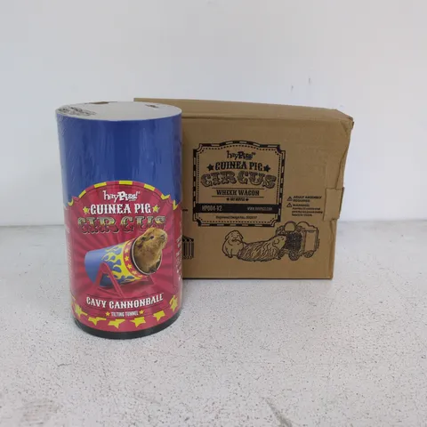 LOT OF 2 HAY PIGGS GUINEA PIG CIRCUS ACCESSORIES INCLUDES CANNON AND WHEEK WAGON