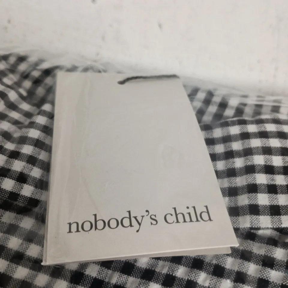 NOBODY'S CHILD MASON SHIRT MIDI DRESS – GINGHAM, UK SIZE 14