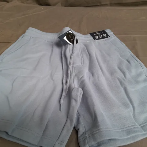 HOLLISTER FLEECE SHORTS 7 IN LIGHT BLUE - MEDIUM