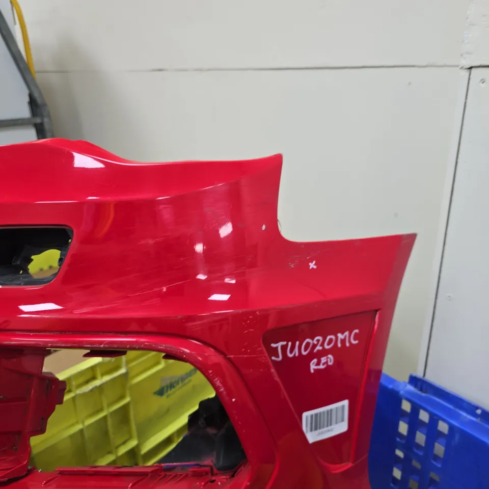 RED CAR FRONT BUMPER COVER – DAMAGED (CODE JU020MC) SUSPECTED AUDI