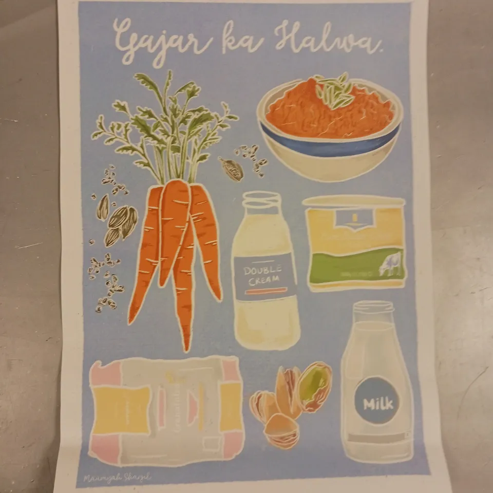 BOX OF APPROCIMATELY 5 ASSORTED ART PRINTS OF VARIOUS STYLES TO INCLUDE GLITTER TOILET ROLL, FOOD ITEMS, ETC