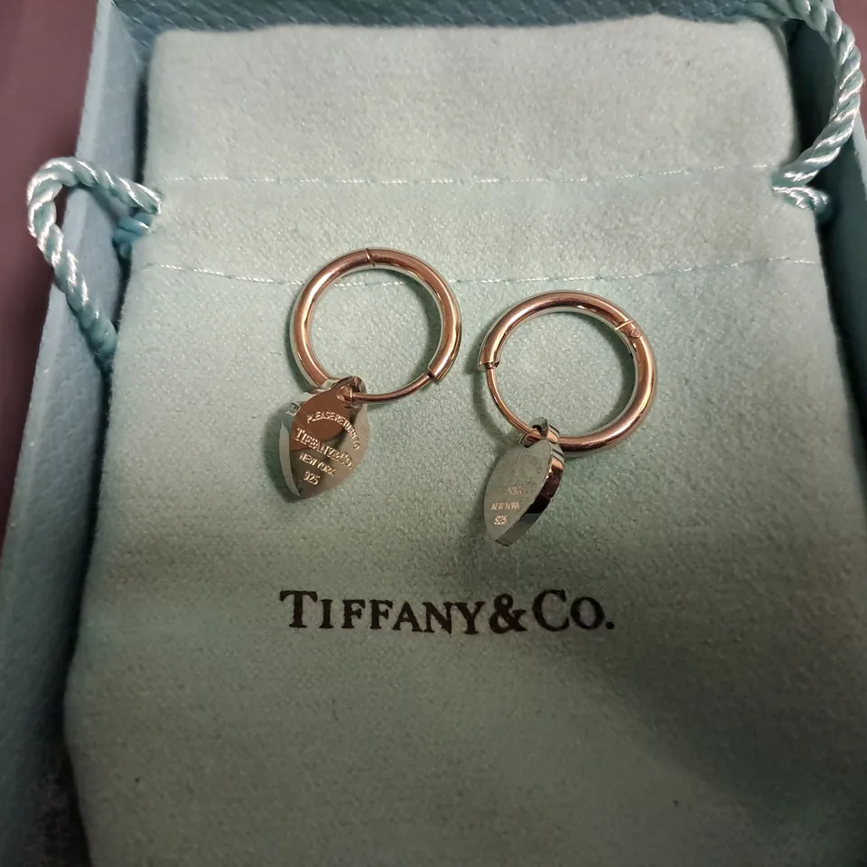 BOXED TIFFANY & CO CLIP EAR RINGS 925 SILVER 