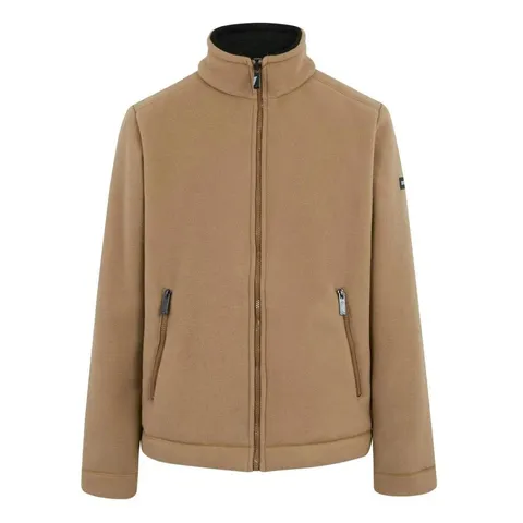 BRAND NEW REGATTA MENS GARRIAN II FULL ZIP SHERPA LINED FLEECE JACKET IN ICED COFFEE SIZE UK M