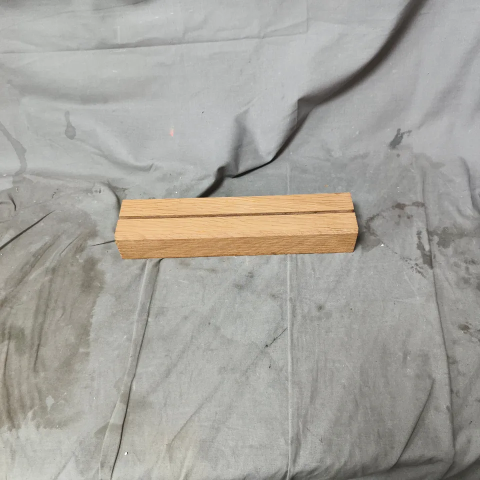 APPROXIMATELY 15 X WOODEN SIGN HOLDERS