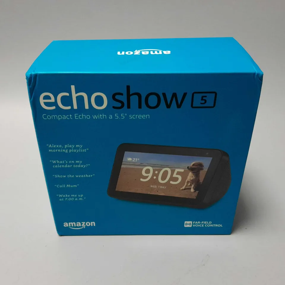 BOXED AMAZON ECHO SJOW 5.5"