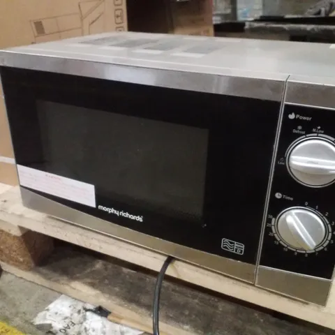 MORPHY RICHARDS P80H20P COMPACT COUNTERTOP MICROWAVE OVEN 20L 800W - SILVER