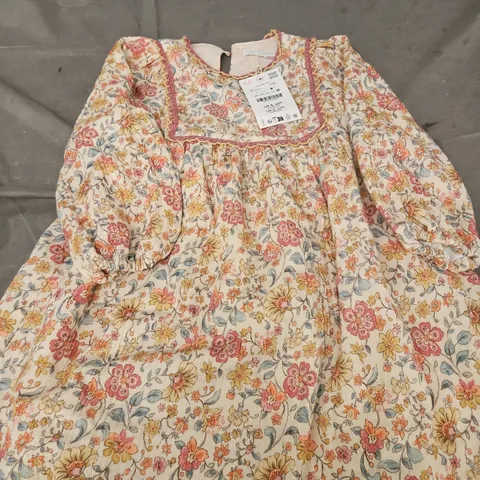 ZARA GIRLS' FLORAL DRESS – AGE 5 YEARS