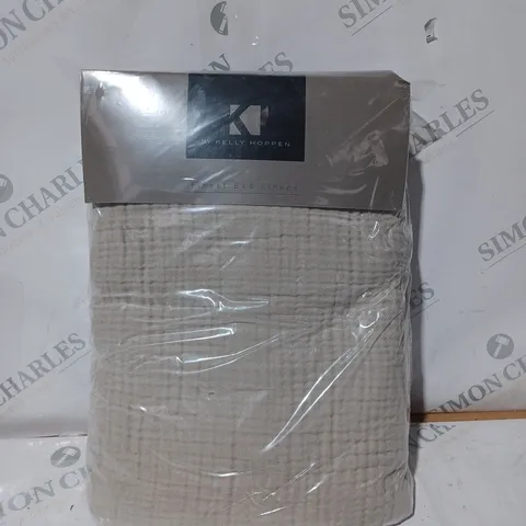 K BY KELLY HOPPEN 100% COTTON MUSLIN THROW 150X200CM