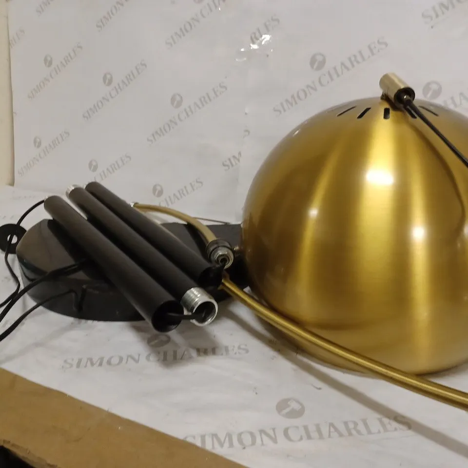 JOHN LEWIS HECTOR FLOOR LAMP, ANTIQUE BRASS/BLACK
