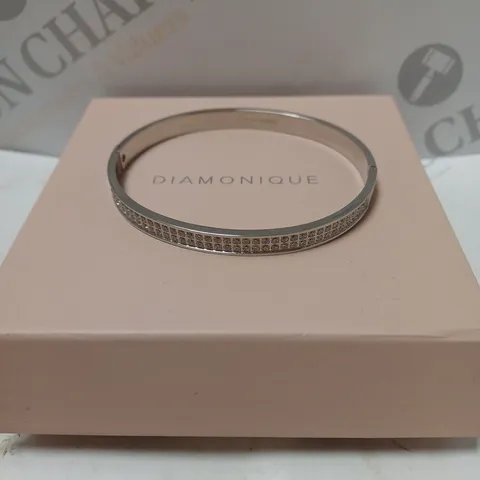 BOXED DIAMONIQUE SILVER BRACELET