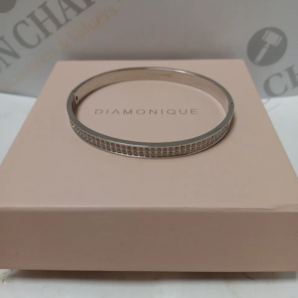 BOXED DIAMONIQUE SILVER BRACELET 