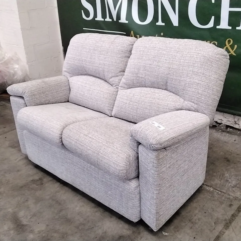 QUALITY BRITISH DESIGNED & MANUFACTURED G PLAN CHLOE C 2 SEATER SOFA LOOM SHALE FABRIC