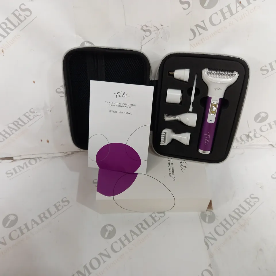 BOXED TILI 5-IN-1 MULTI-FUNCTION HAIR REMOVAL KIT PURPLE