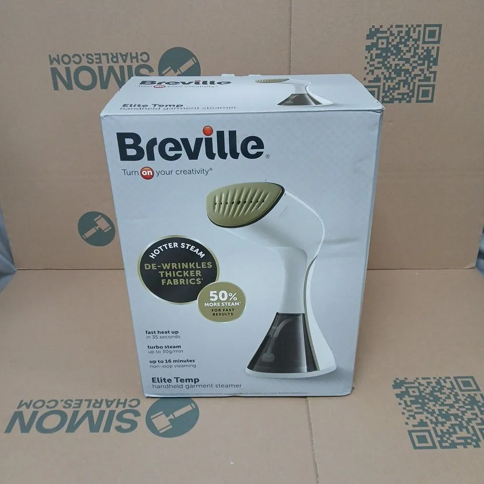 BREVILLE ELITE TEMP HANDHELD GARMENT STEAMER BOXED