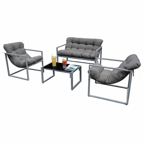 BOXED NEO GARDEN FURNITURE SET - GREY