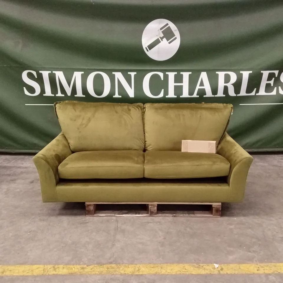 SEYMOUR 3 SEATER SOFA, OLIVE GREEN HOUSE VELVET