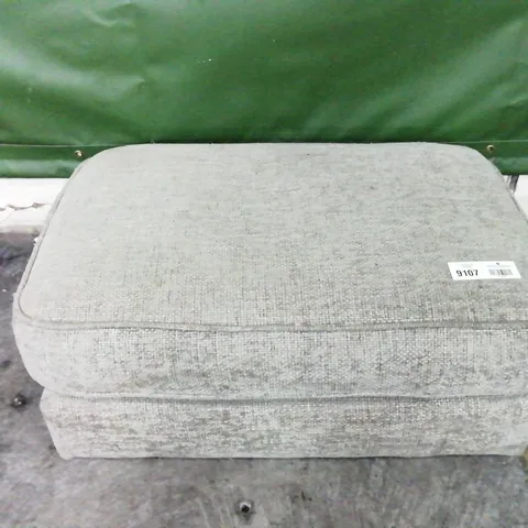 DESIGNER GREY FABRIC SOFOLOGY CANTERBURY FOOTSTOOL