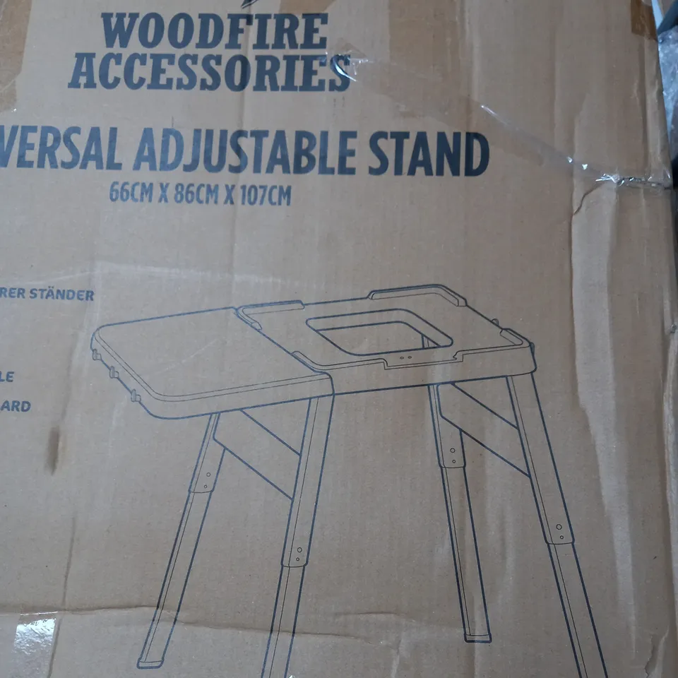 BOXED NINJA WOODFIRE ACCESORIES UNIVERSAL ADJUSTABLE STAND IN BLACK