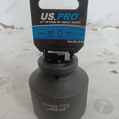 US PRO 50MM 6PT IMPACK SOCKET