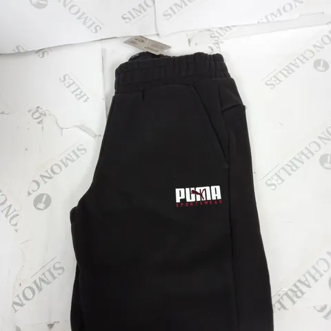 PUMA LOGO TRACKSUIT BOTTOMS SIZE 9-10 YEARS