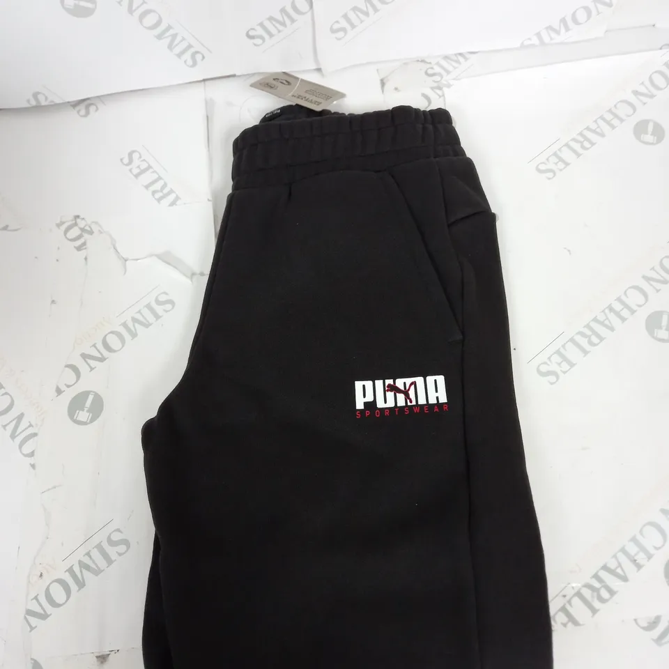 PUMA LOGO TRACKSUIT BOTTOMS SIZE 9-10 YEARS