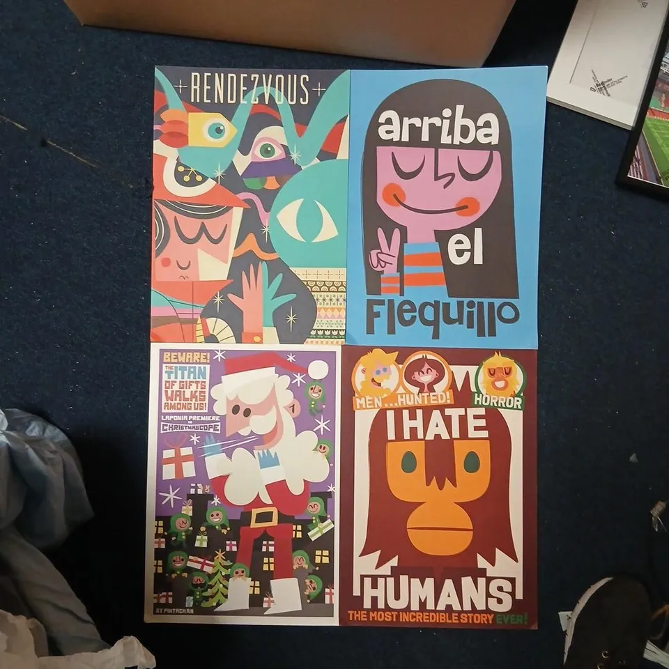 APPROXIMATELY 35 ASSORTED PINTACHAN PRINTS, SOME SIGNED