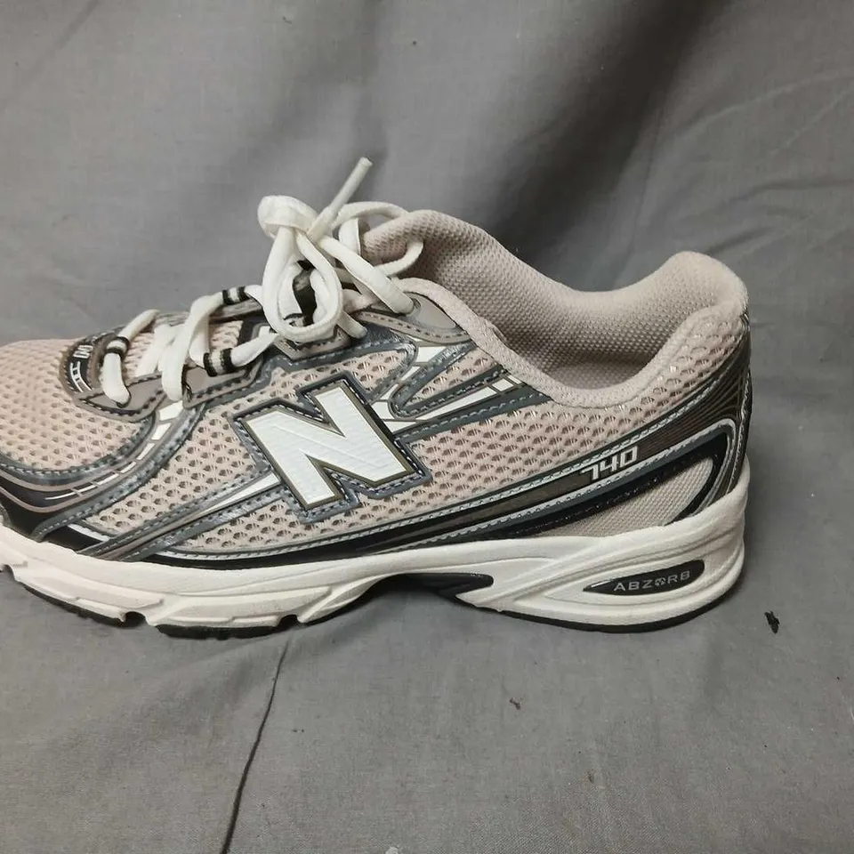 NEW BALANCE 740 RUNNING SHOES – BEIGE/GREY MESH, D WIDTH (MEN'S) SIZE 5.5