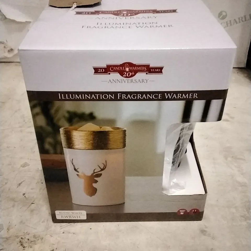 BOXED CANDLEWARMERS RUSTIC WHITE ILLUMINATION 