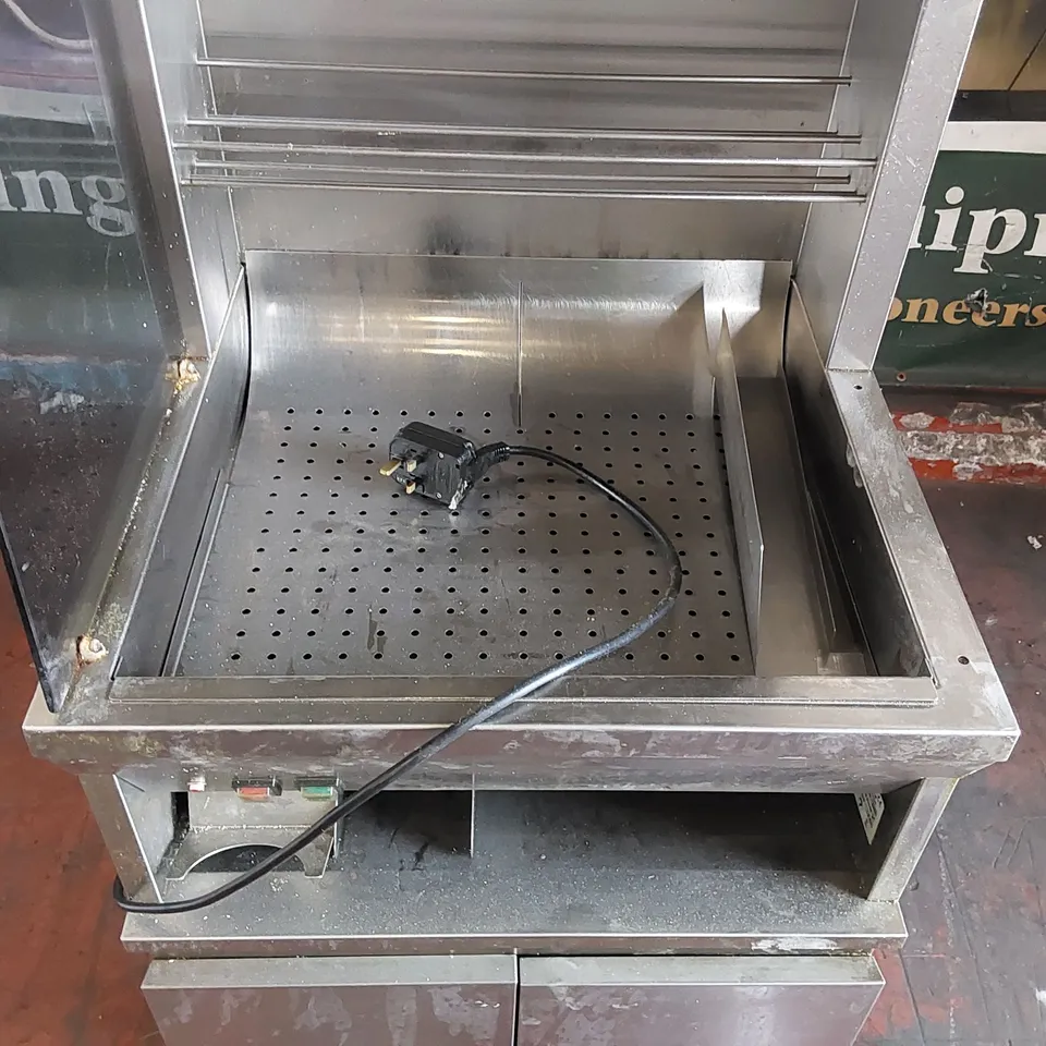 VIZU MINI FRIES FREESTANDING CHIP SCUTTLE & SERVING AREA - VIMIF600S