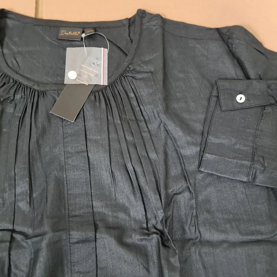 LOT OF 7 BRAND NEW DESTELLO SILK/MODAL SHIRTS IN BLACK - 20